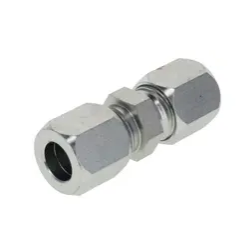 Flareless Bite Type Tube Union Flareless Bite Type Adapter Tube x NPT Male Straight Adapter Female Male Thread, photo-2
