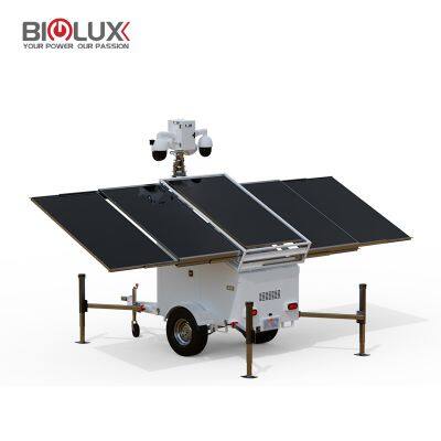 HiSTAR-V Solar Security CCTV Tower 5 Solar Panels Rapid Deployment for Outside Monitoring photo-2