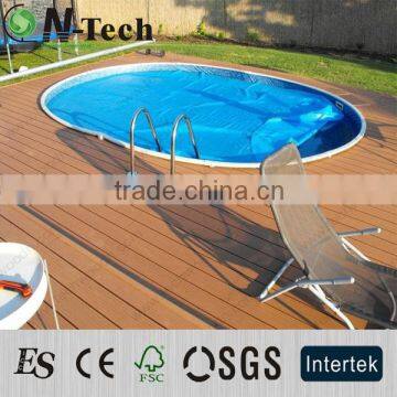 Timber grain wood plastic composite flooring hollow WPC decking boards