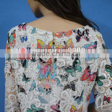 Xingyu Embroidery Factory Butterfly Full Embroidery African Fabric Lace for Evening Wedding Dress photo-5