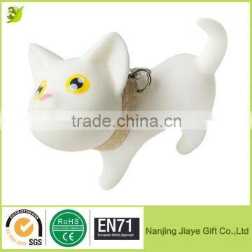 Hot Selling Cute PVC Rubber Cat KeyChain