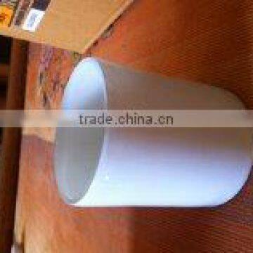 White Glass Candle Holder