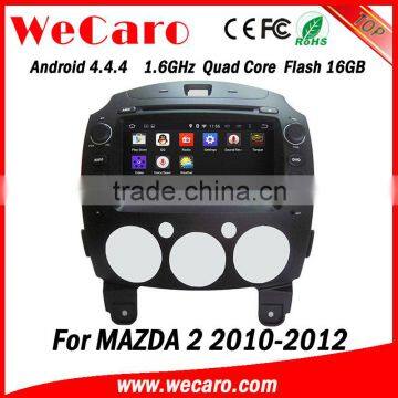 Wecaro WC-MZ8002 android 4.4.4 2 din car dvd gps for mazda 2 2010 2011 2012 3G wifi playstore