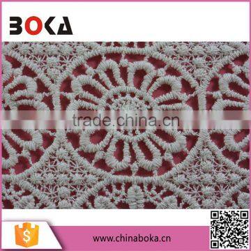 China Supply Wholesale Polyester Water Soluble Guipure Lace