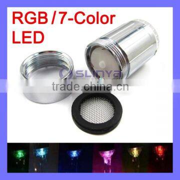 1 LED Bulb Each Universal Thread Basin Bathtub 7 Color Change LED Faucet