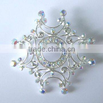 Fashion broochs.Zinc alloy broochs with rhinestone.Costume jewlery broochs