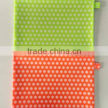 A4 colorful dot design custom plastic PVC pencil bag for school&office
