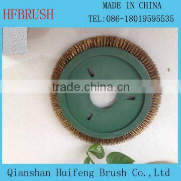 Brass wire brush for polishing shoes