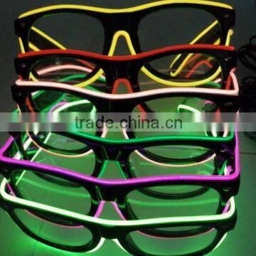 Hot sale EL glasses Cool Light Up EL Glasses Wholesale For Party Wedding Halloween Christmas Lamp EL Glassess