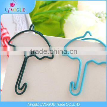 Novelty Unigue Custom Adervertising Promotion Umbrella Shaped Paper Clips