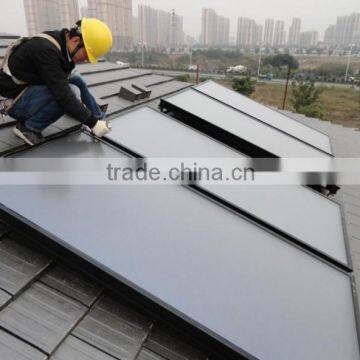 2015 New Fashionable style 150L -500L pressurized flat plate solar water heater for overseas market