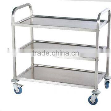 PRD-L3 Stainless steel dining cart (dining trolley, service trolley)