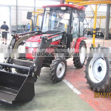 35HP mini tractor with loader,backhoe,mower,raker,auger