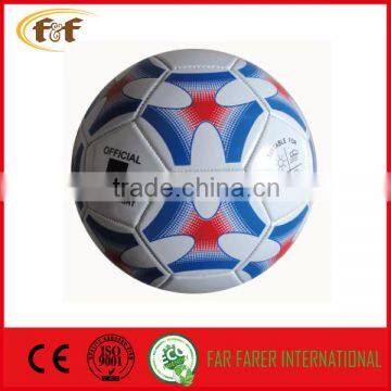 2016 Leather Material football / soccer ball