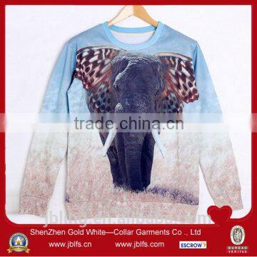 3d animal sublimation custom sweatshirt