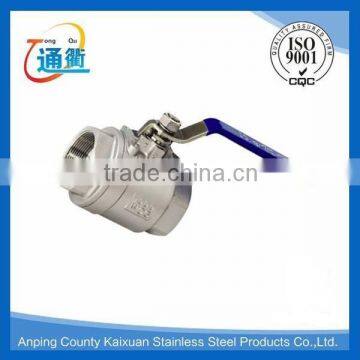 made in china casting stainless steel 2 pc thread ball valve/valve ball