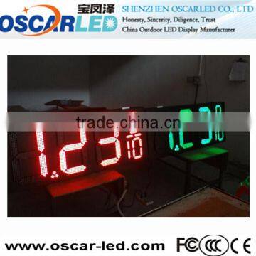 Shenzhen manufacturer programmble digital led gas price sign/single/dual color led display