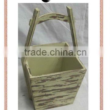 wood hanging planter