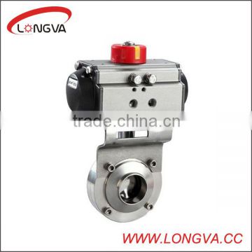 Pneumatic Operated Butterfly Valve aluminium alloy actuator