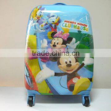 Factory Wholesale cheap Bright Blue trolly bag with wheel Best Carry On PCmaterial bags Luggage Bags for Children