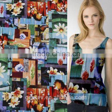 printed fabric design polyester fabric polyester knit fabric digital print