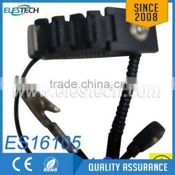 ES16105 metal wrist strap black with/without coating adjustable band