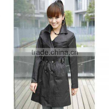 leather coated cotton of wind coat fabric