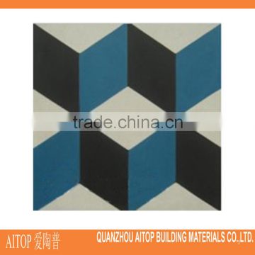 Grey blue 3d texture printing heavy cement floor tile 200x200mm interior home floor decor cement body tile wholesale concrete