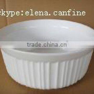 white stock white heat resistant porcelain white bakeware