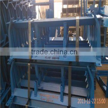 B800mm blue conveyor frame.carrying idler frame for copper belt conveyor