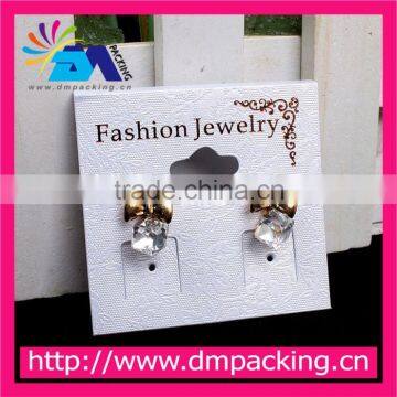 pvc fashion elegant earring card plastic with paper sticker