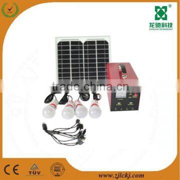 10w portable solar lighting system with led light