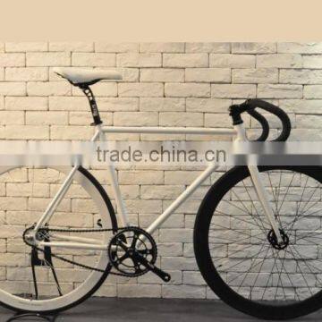 white fixie bike colorful fixed gear bicycle