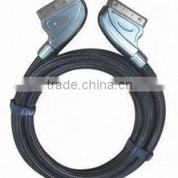 scart usb cable,female to male scart to 6rca cable