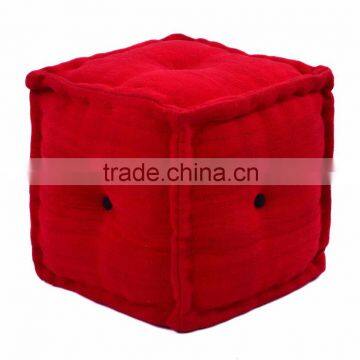 Red Ottomans Pouf