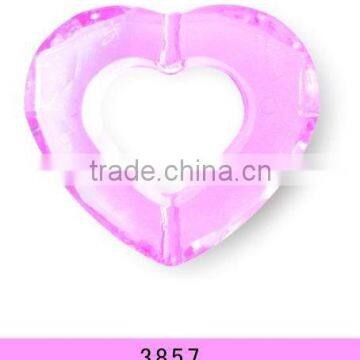 acrylic heart bead