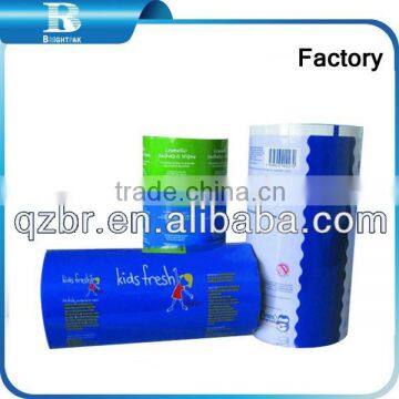 Airline wipes packing film roll