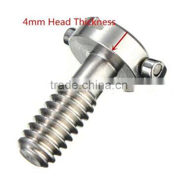 Stainless Steel D Shaft D-ring 1/4" Mounting Screw 0.39"/10mm Shaft for Camera Tripod Monopod or Quick Release (QR) Plate Quality Choice photo-2