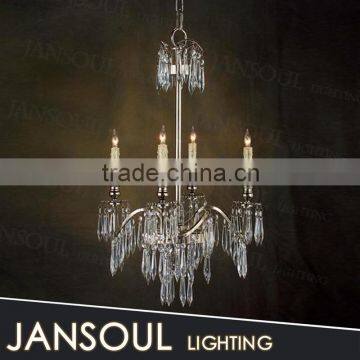 zhongshang lighting factory antique modern brass copper industrial pendant lamp candle chandeliers