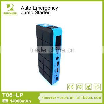 400A Peak Current Car Jump Starter 14000mAh High Capacity Power Bank Ultra matte white Emergency Lighting jump start
