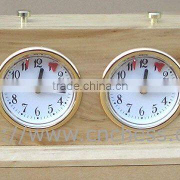 wooden chess clock with natural