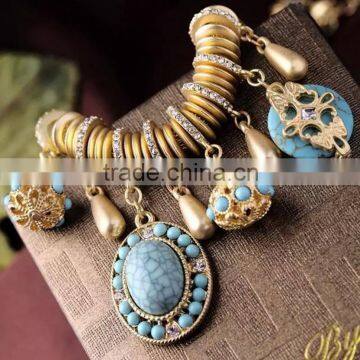 Vintage Statement Necklace,Jewellery Pendant Necklace For Women,Beaded Chain Necklace photo-6