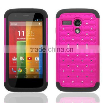 Diamond combo case for Moto G XT1032