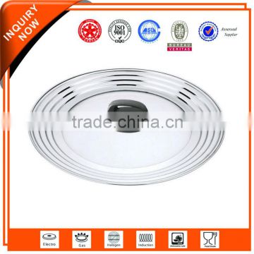 Stainless Steel and glass lid of kitchen set