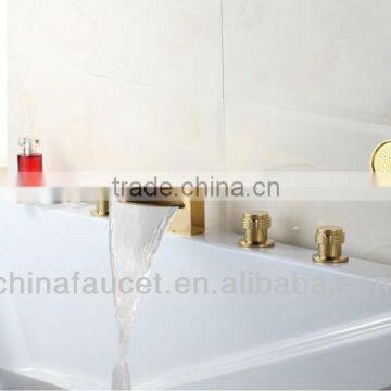 5 pcs Bathtub Golden faucet Q30055G