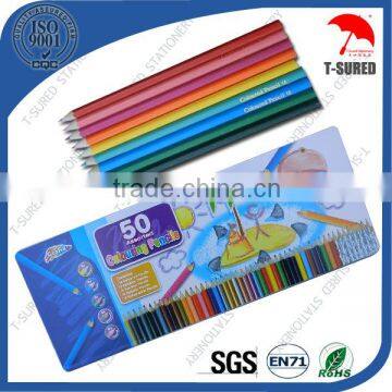 50pcs Magic Color Pencil Set With Tin Box