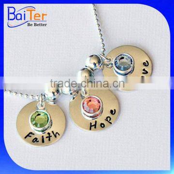 Custom 925 Sterling Silver Mothers Birthstone Pendants Customized With Birthstones                        
                                                Quality Choice