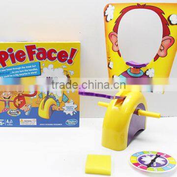 2016 New Rocket Games Pie Face Funny Ecxiting Plastic Game Toy Pie Face