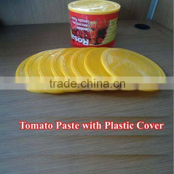 Tinned Tomato Paste with Plastic Cover 400gr, 800gr, 2200gr