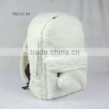 plush teenage bag for school backpack